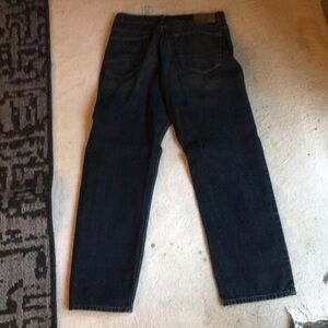 Mens levis authentic relaxed jeans 34w 32leg dark blue